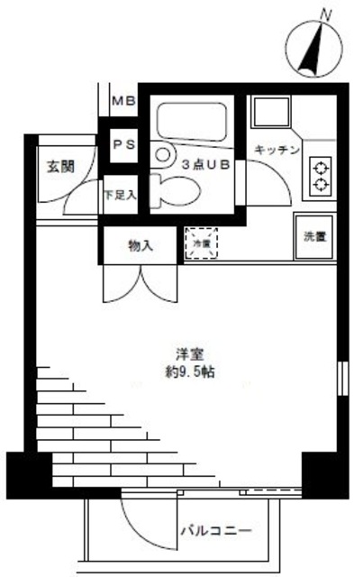 ライオンズマンション代々木の間取り