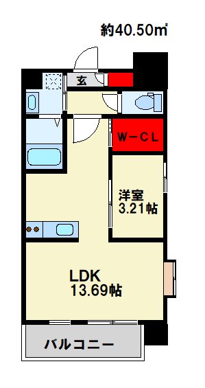 ハイネス徳力の間取り