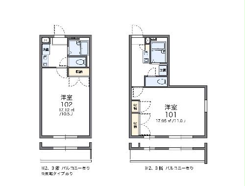 レオパレスメゾンの間取り