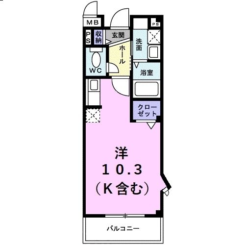 半田市青山のマンションの間取り