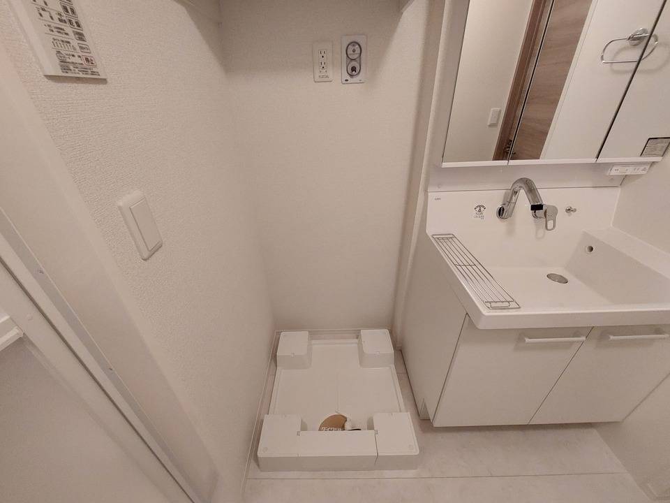 洗面設備　洗濯機置場