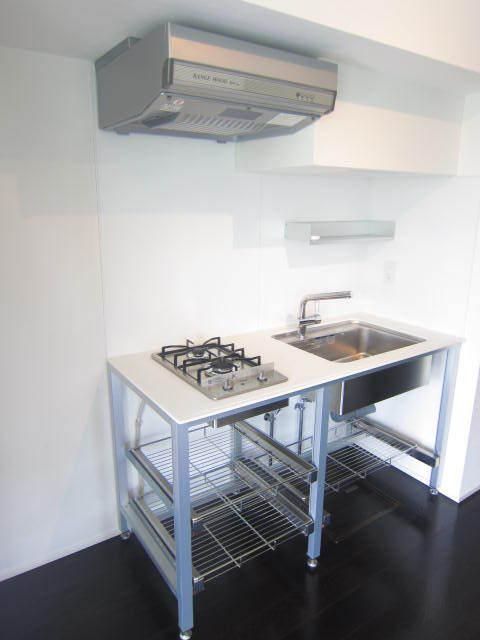キッチン　2口ガスシステムキッチン
