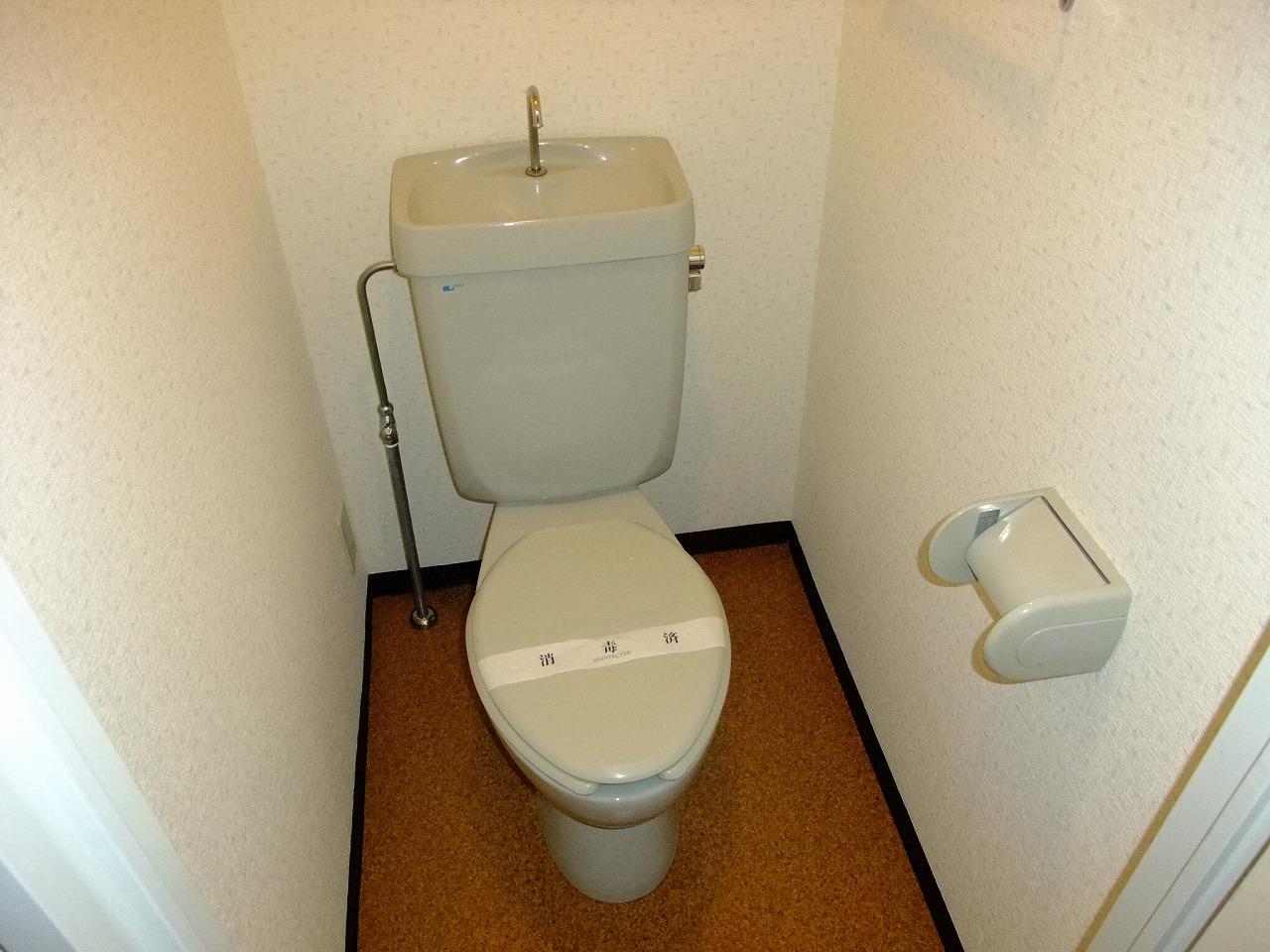 トイレ　落ち着いた色調のトイレです