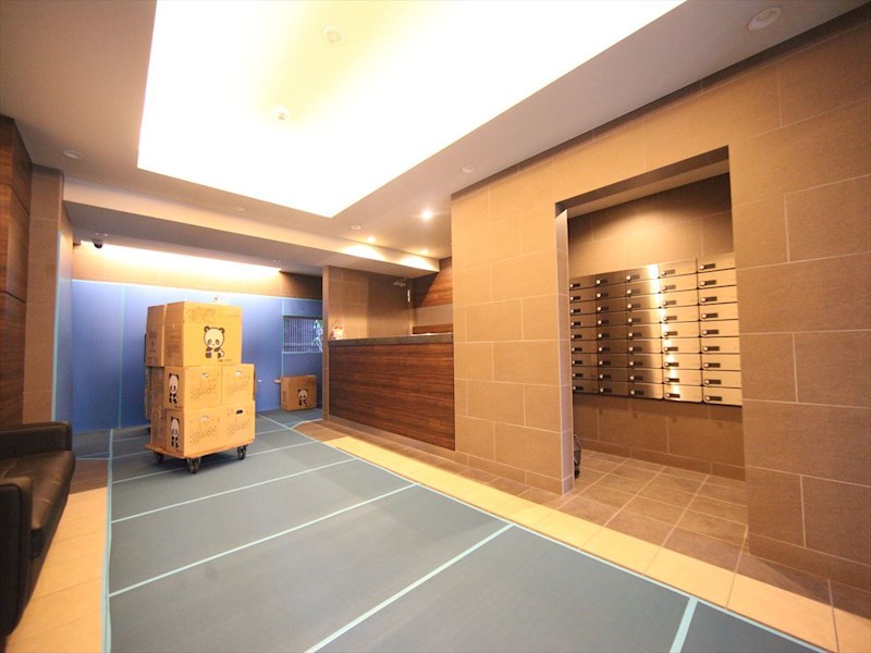 エントランス　エントランス　オートロック　宅配ＢＯＸ　防犯カメラ