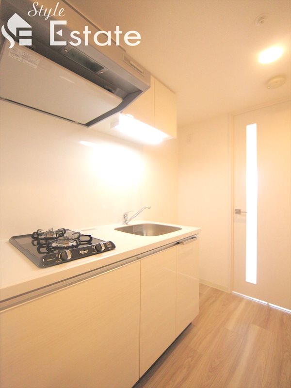 キッチン　システムキッチン　ガスコンロ二口付