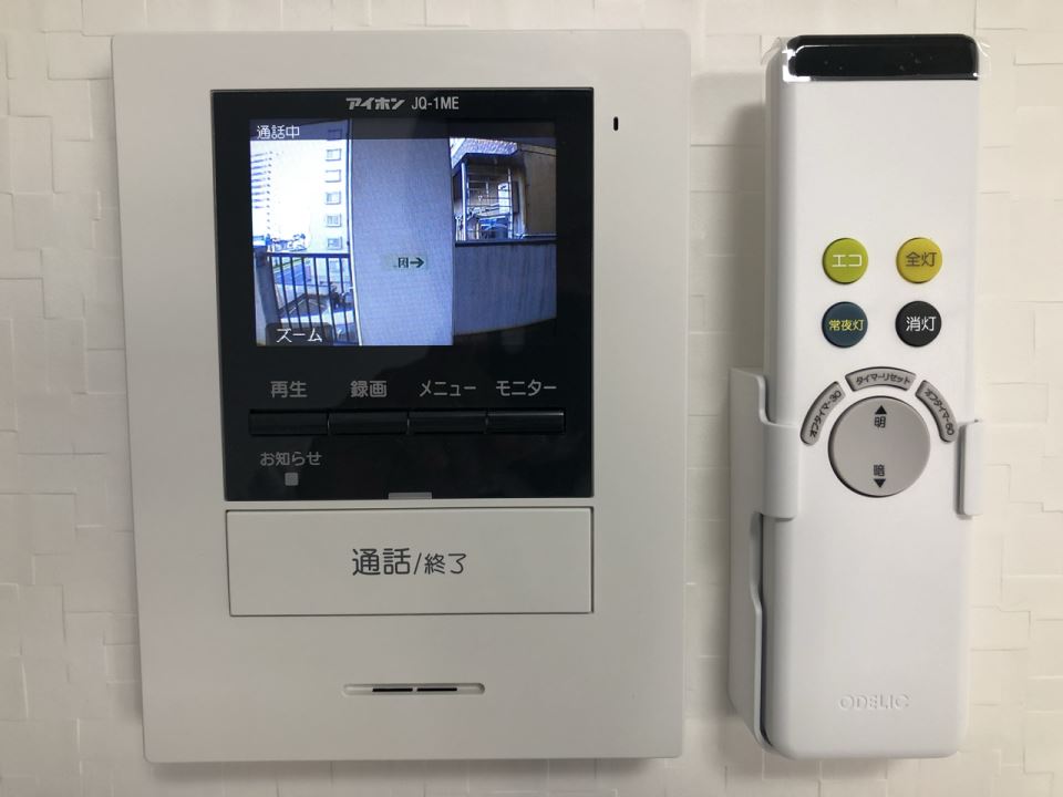 セキュリティ　来客は相手の顔を見てから判断。録画付き☆