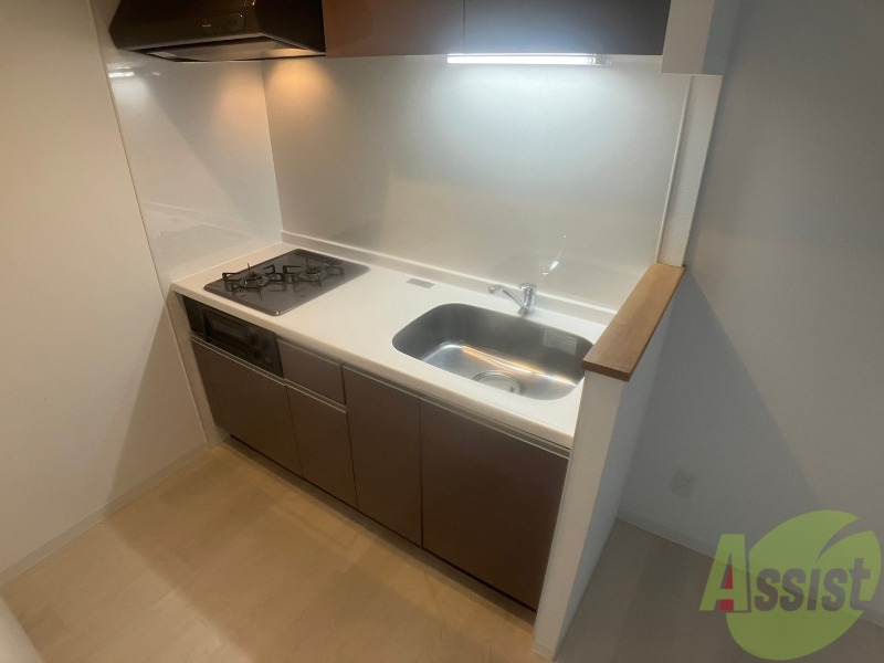 キッチン　２口システムキッチンなので、すぐお料理に使えます！