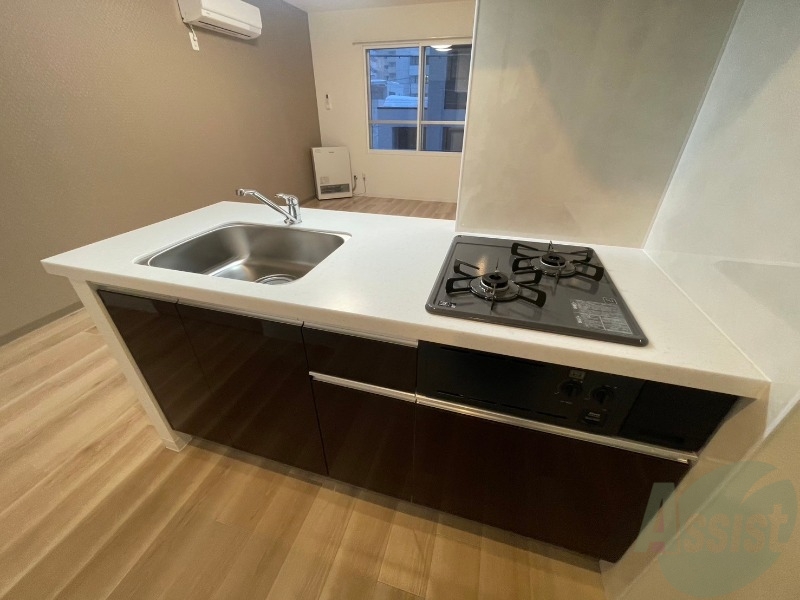 キッチン　システムキッチンなので、すぐお料理に使えます！