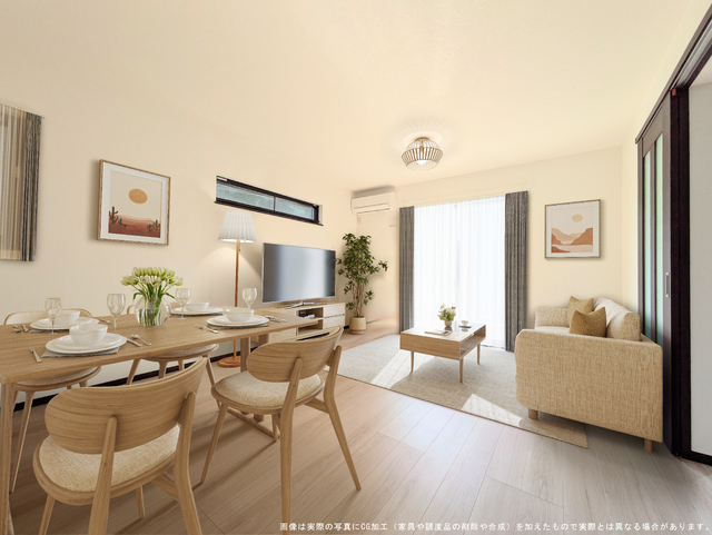 居室・リビング　ＣＧ加工した画像のため実際とは異なる箇所もございますので、あ