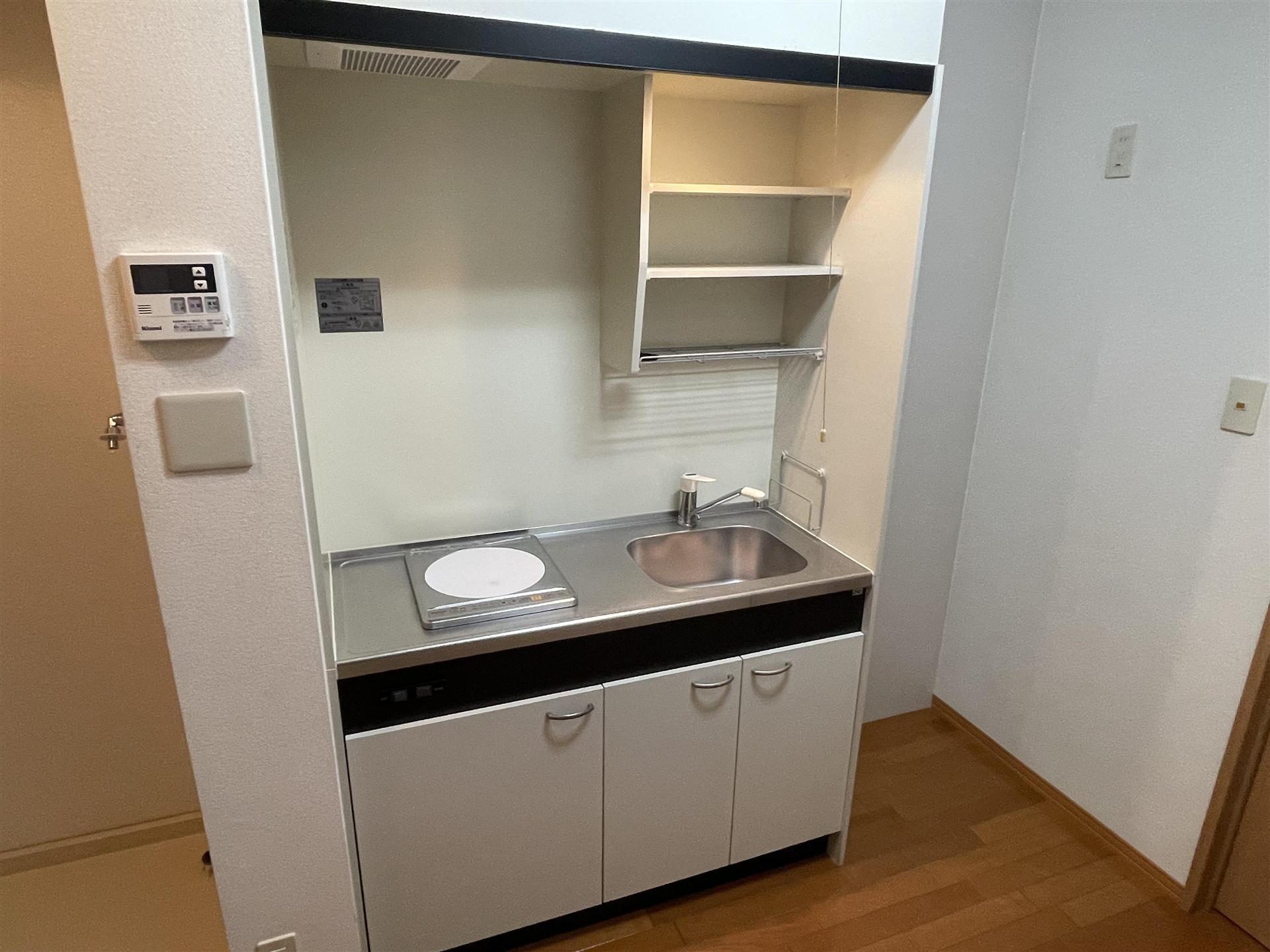 キッチン　ＩＨの1口コンロ設置済み