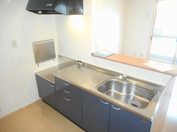 キッチン　ガスコンロ設置可！