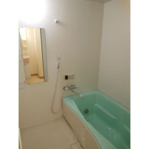 バス・シャワールーム　浴室はゆったり一坪の広さ。追焚付き。