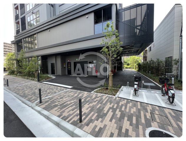 駐車場　プラウドタワー梅田豊崎　駐車場出入口