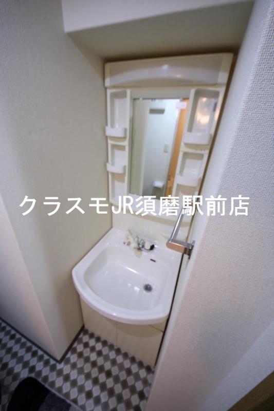 洗面設備　モデルルームの写真です。