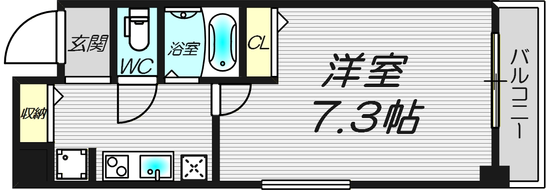アップルガーデンコート城東の間取り写真