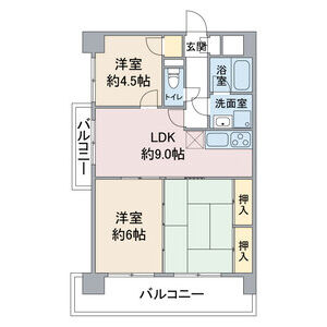 扶桑ハイツ1の間取り写真