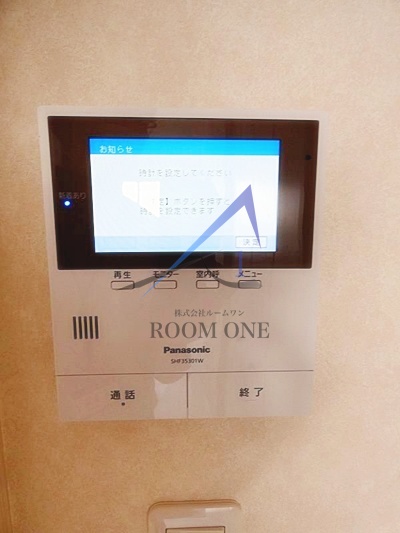 セキュリティ　モニター付きインターホンです。