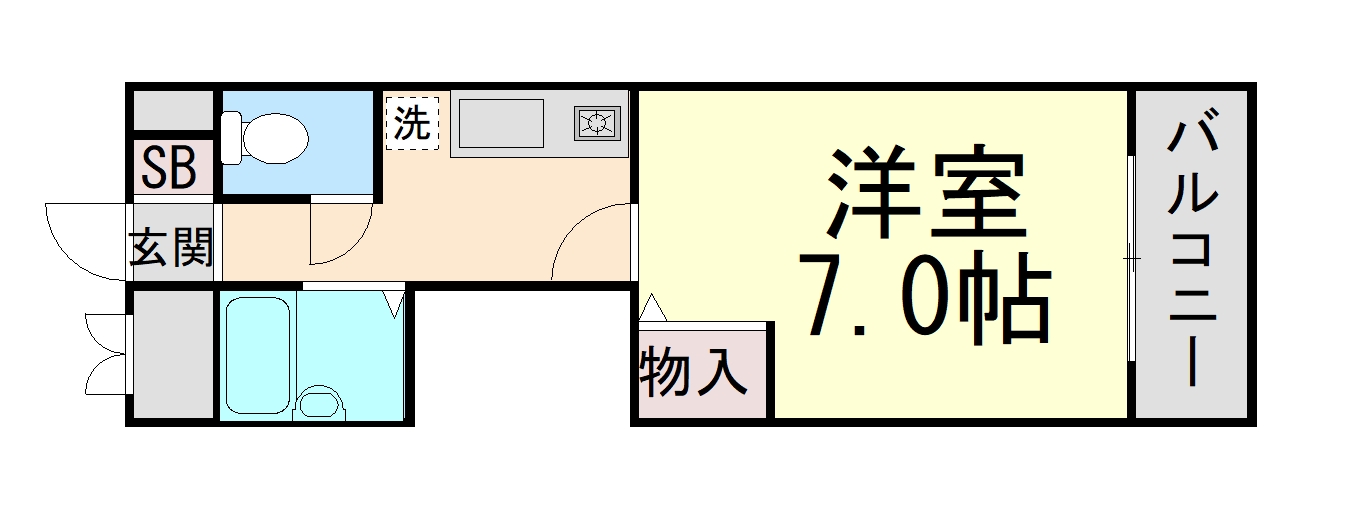 サンハイム蛍池第2の間取り写真