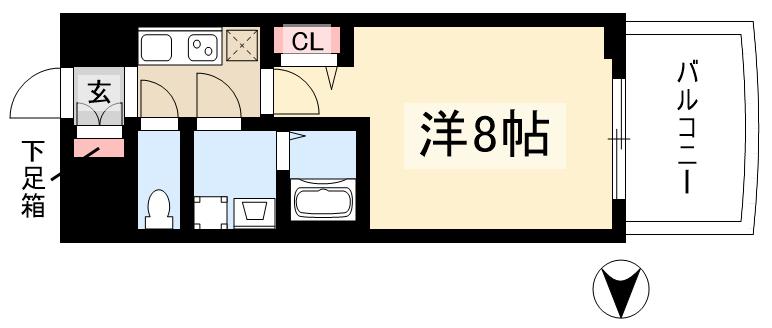プレサンス栄モードの間取り写真