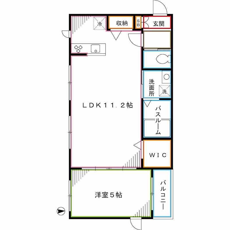 都営大江戸線 西新宿五丁目駅 徒歩4分 3階建 築15年の間取り写真