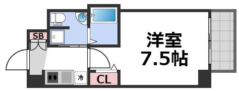 ラシーヌ天王寺町南の間取り写真