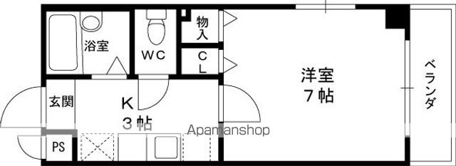 京阪本線 土居駅 徒歩4分 5階建 築22年の間取り写真
