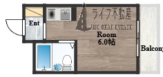プレアール菱屋西の間取り写真