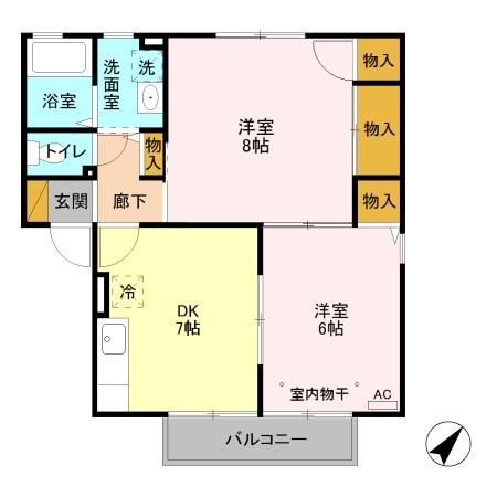 オリゾン Aの間取り写真
