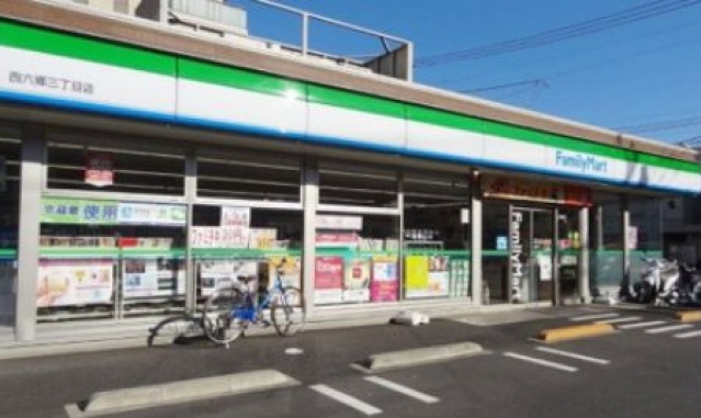 コンビニ　ファミリーマート西六郷三丁目店（コンビニ）まで376m