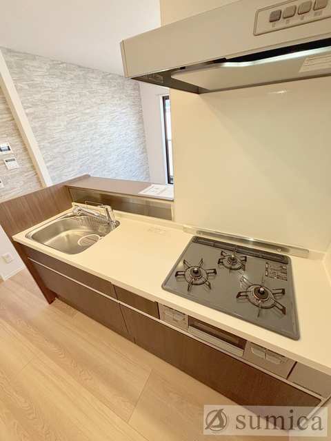 キッチン　２口システムキッチンでお料理楽しく♪♪