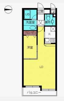 ヴァンテアンライフ高円寺壱番館の間取り写真