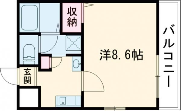 へーベル湊川の間取り写真