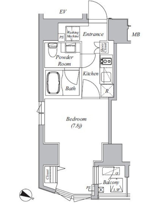 Casa Splendido La plus 元赤坂の間取り写真
