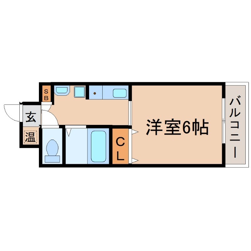 阪急神戸線 西宮北口駅 徒歩10分 3階建 築31年の間取り写真