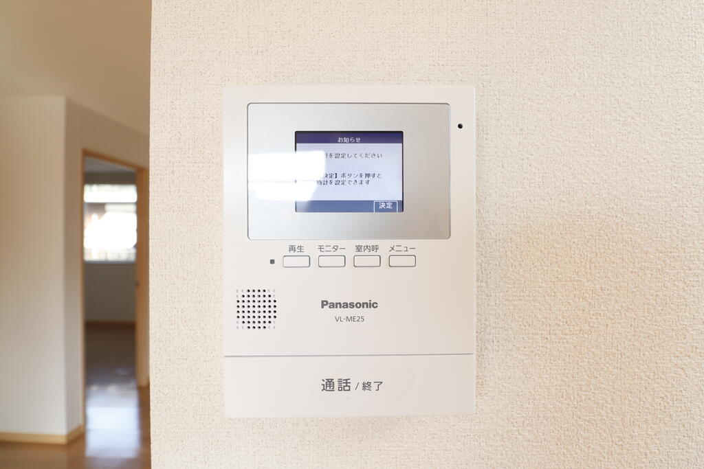 セキュリティ　安心のモニター付きインターホンです♪
