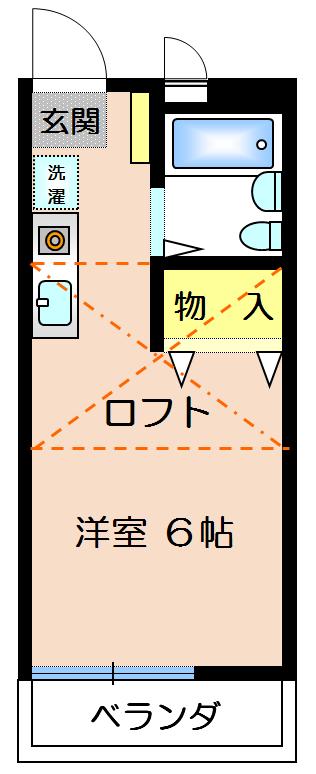 ハイツ野塩の間取り