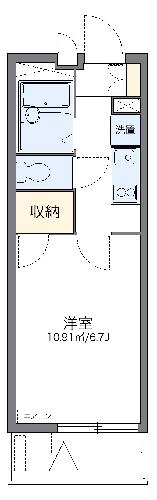 【レオパレスフォンターナ老松の間取り】