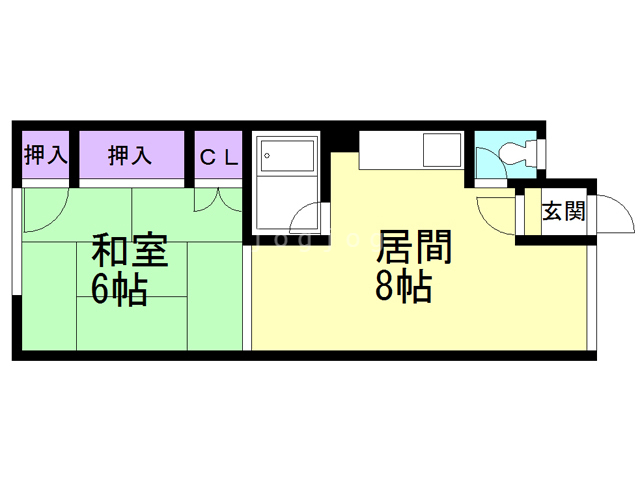 春原ハイツの間取り