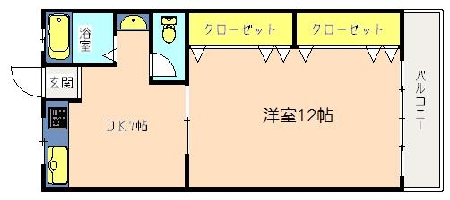 コーポ北村の間取り