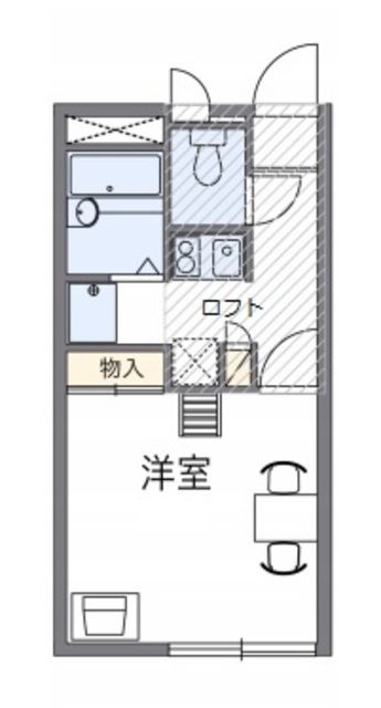 レオパレス西砂川の間取り