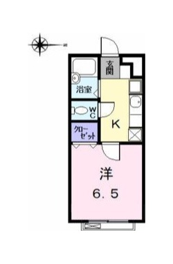 近鉄名古屋線 黄金駅 徒歩11分 2階建 築26年の間取り写真