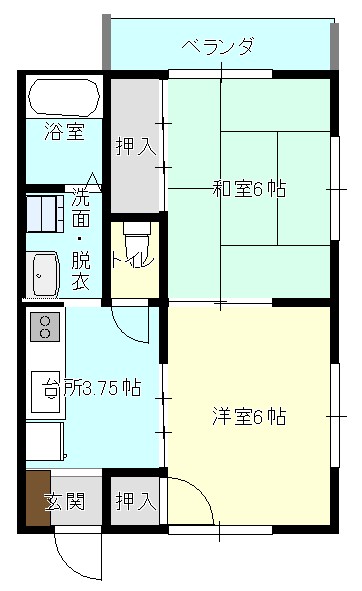 高宝ハイツの間取り