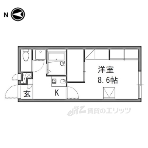 生駒郡斑鳩町興留のアパートの間取り