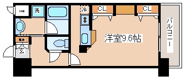 神戸市中央区布引町のマンションの間取り