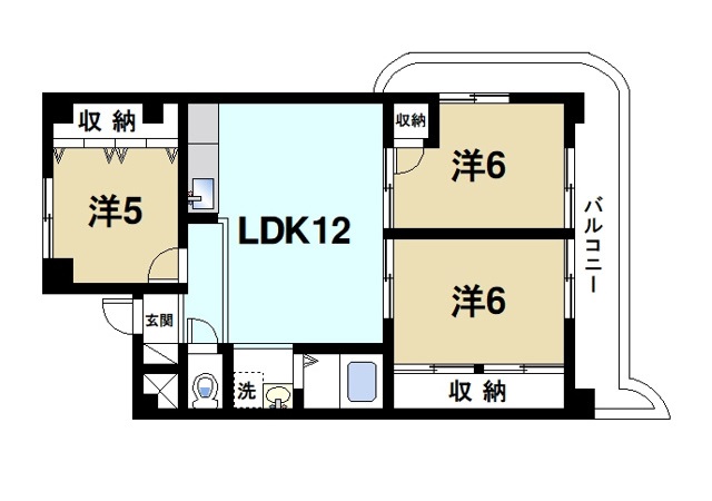 マンション田村の間取り