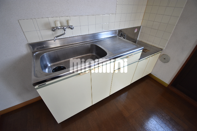 キッチン　ガスコンロ設置可能なキッチン