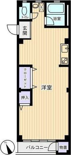 神奈川県横浜市青葉区美しが丘４（マンション）の賃貸物件の間取り