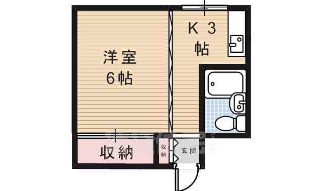 池田市姫室町のマンションの間取り