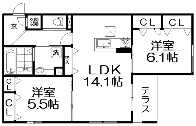 Reposの間取り