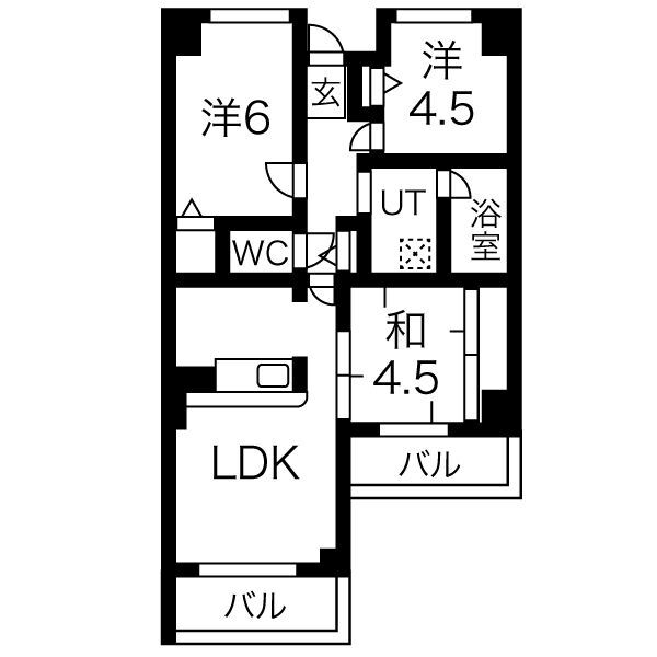 エリム摩耶の間取り